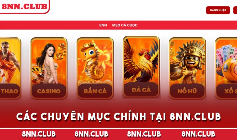 Các chuyên mục chính tại 8nn.club